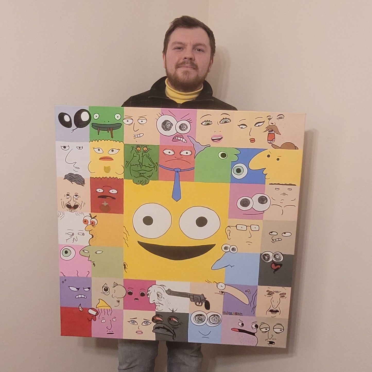 "Your Smiling Face" 30x30" Original Painting