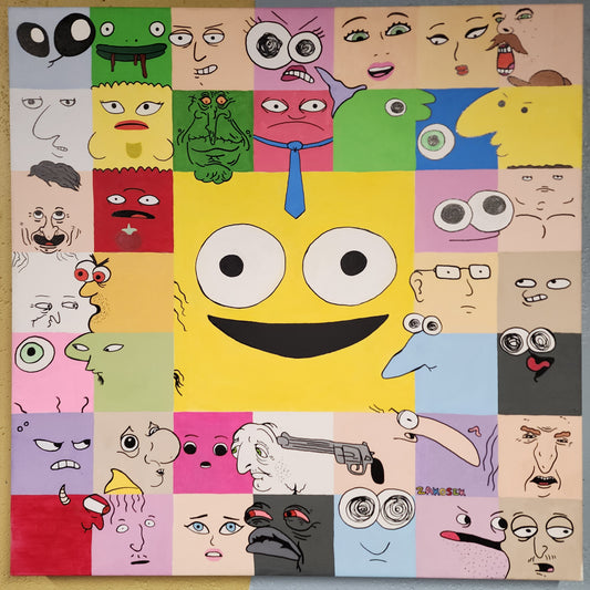 "Your Smiling Face" 30x30" Original Painting